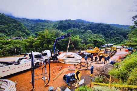 Imantt EPC project with non-metallic pipeline installation for energy transport, integrating engineering, procurement, and construction phases