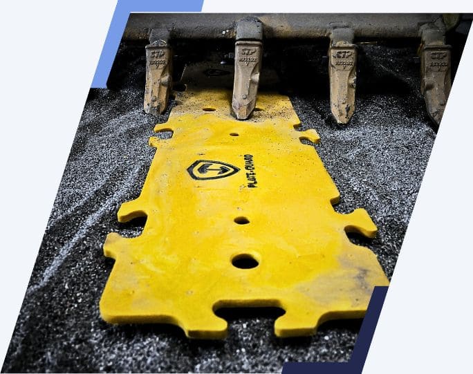 High-strength HDPE plates installed for mechanical protection of buried oil and gas pipelines, preventing damage due to excavation and heavy loads.